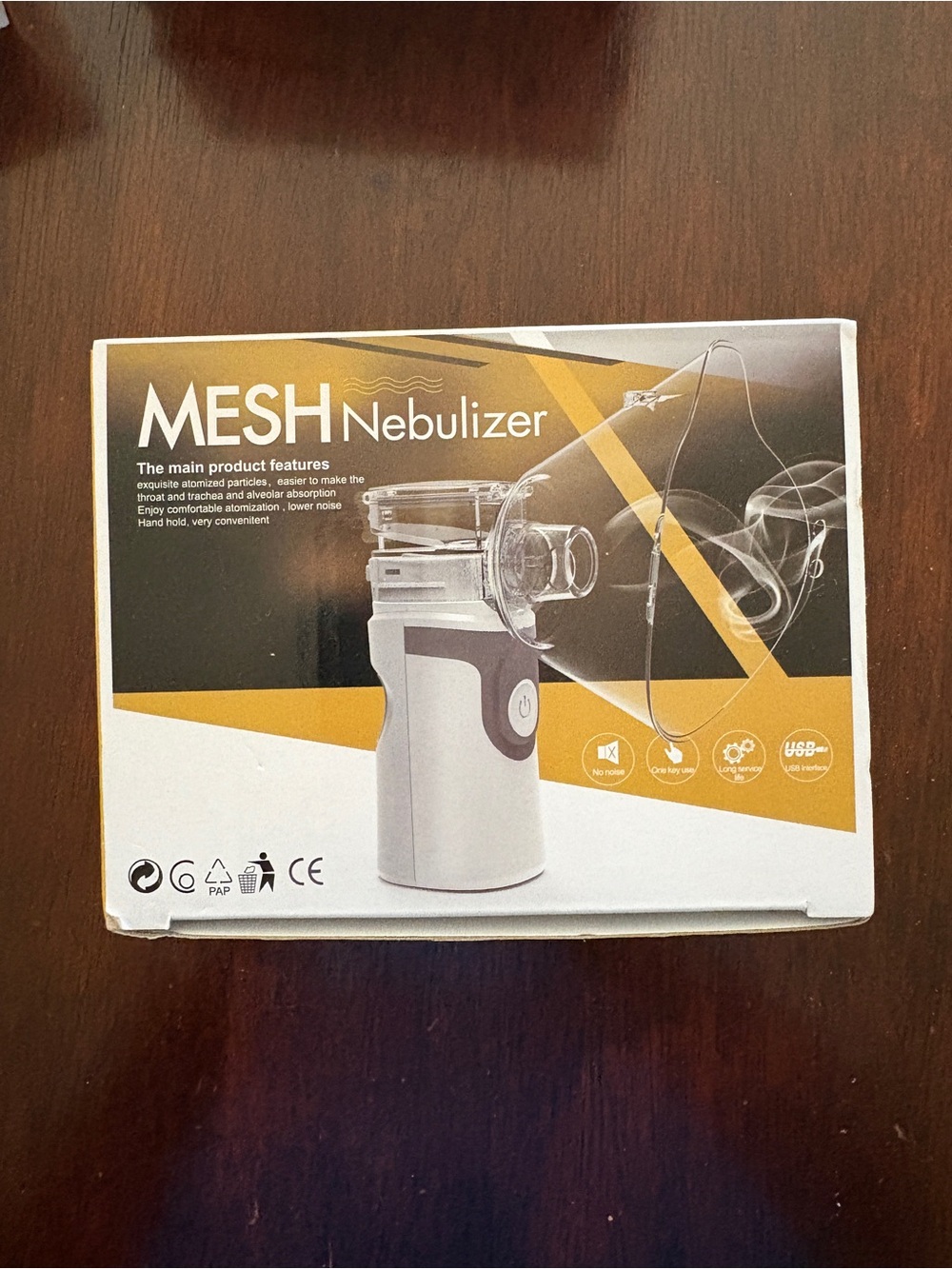 MESH Nebulizer - White and Yellow Box